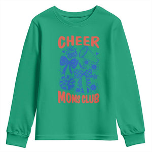 Cheer Moms Club Youth Sweatshirt Funny Cheerleading Mom Mother’s Day Gift TS14 Irish Green Print Your Wear