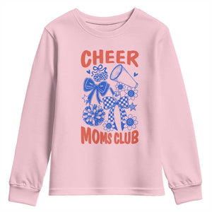Cheer Moms Club Youth Sweatshirt Funny Cheerleading Mom Mother’s Day Gift TS14 Light Pink Print Your Wear