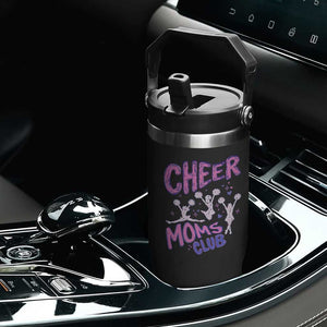 Cheer Moms Club Flip Straw Tumbler Cheerleader Mom Mother’s Day Gift TS14 Print Your Wear