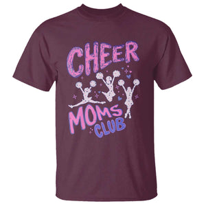 Cheer Moms Club T Shirt Cheerleader Mom Mother’s Day Gift TS14 Maroon Print Your Wear