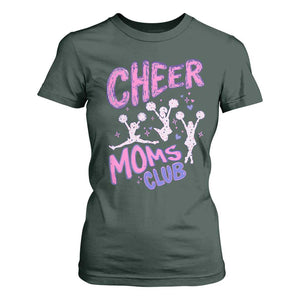 Cheer Moms Club T Shirt For Women Cheerleader Mom Mother’s Day Gift TS14 Dark Forest Green Print Your Wear
