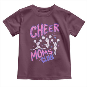 Cheer Moms Club Toddler T Shirt Cheerleader Mom Mother’s Day Gift TS14 Maroon Print Your Wear