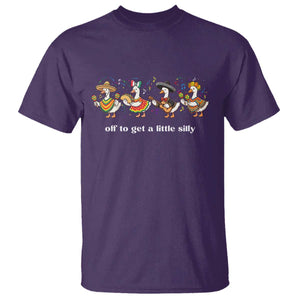 Funny Silly Goose Cinco De Mayo T Shirt Off To Get A Little Silly TS14 Purple Print Your Wear