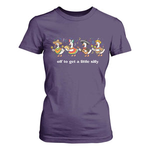 Funny Silly Goose Cinco De Mayo T Shirt For Women Off To Get A Little Silly TS14 Purple Print Your Wear