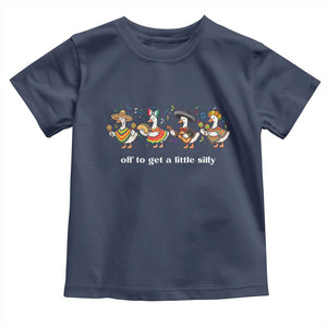 Funny Silly Goose Cinco De Mayo Toddler T Shirt Off To Get A Little Silly TS14 Navy Print Your Wear