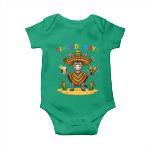 Cinco de Mayo Donkey Mexican Fiesta Baby Onesie TS14 Irish Green Print Your Wear