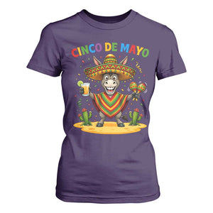Cinco de Mayo Donkey Mexican Fiesta T Shirt For Women TS14 Purple Print Your Wear