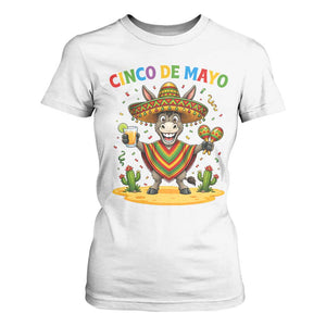 Cinco de Mayo Donkey Mexican Fiesta T Shirt For Women TS14 White Print Your Wear