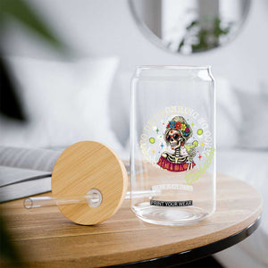 Cinco De Drinko Bitchachos Glass Can Funny Skeleton Drinking Margarita Fiesta Party TS14 Print Your Wear