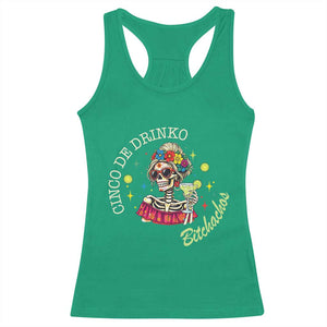 Cinco De Drinko Bitchachos Racerback Tank Top Funny Skeleton Drinking Margarita Fiesta Party TS14 Irish Green Print Your Wear
