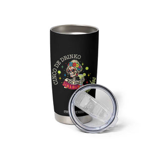 Cinco De Drinko Bitchachos Tumbler Cup Funny Skeleton Drinking Margarita Fiesta Party TS14 Print Your Wear