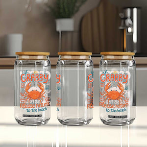 If Crabby Please Return To The Beach Glass Can Funny Crab Summer Vacatiion TS14 Print Your Wear