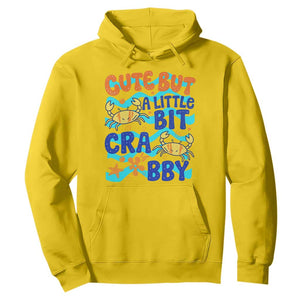 Cute But A Little Bit Crabby Hoodie Beach Crab Summer Vacation TS14 Daisy Print Your Wear