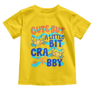 Cute But A Little Bit Crabby Toddler T Shirt Beach Crab Summer Vacation TS14 Daisy Print Your Wear