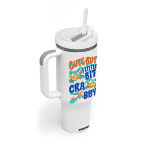 Cute But A Little Bit Crabby Tumbler With Handle Beach Crab Summer Vacation TS14 Print Your Wear
