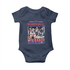 1776 National Champs Baby Onesie Funny Founding Father USA 250th Anniversary