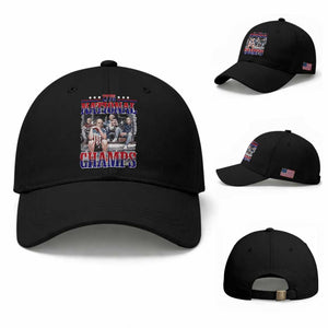 1776 National Champs Baseball Cap Funny Founding Father USA 250th Anniversary