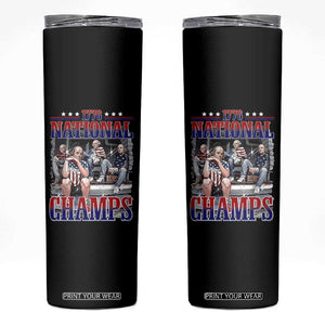 1776 National Champs Skinny Tumbler Funny Founding Father USA 250th Anniversary