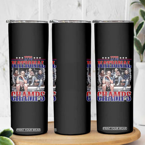 1776 National Champs Skinny Tumbler Funny Founding Father USA 250th Anniversary