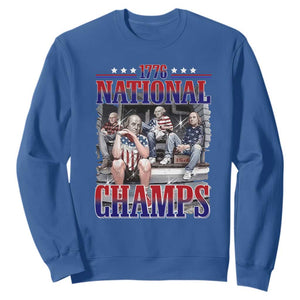 1776 National Champs Sweatshirt Funny Founding Father USA 250th Anniversary