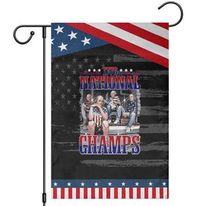 1776 National Champs Patriotic Garden Flag Funny Founding Father USA 250th Anniversary