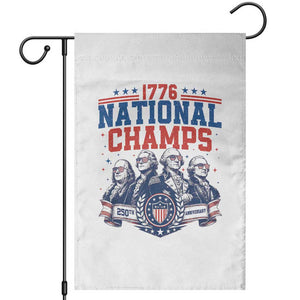 1776 National Champs Garden Flag Funny Founding Fathers Sunglasses Patriotic 4th of July
