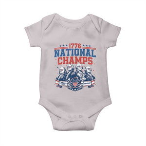 1776 National Champs Baby Onesie Funny Founding Fathers Sunglasses Patriotic 4th of July