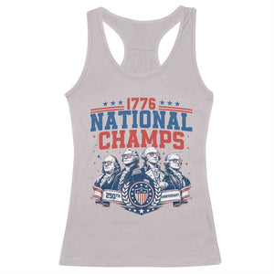 1776 National Champs Racerback Tank Top Funny Founding Fathers Sunglasses Patriotic 4th of July