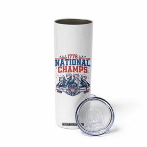 1776 National Champs Skinny Tumbler Funny Founding Fathers Sunglasses Patriotic 4th of July