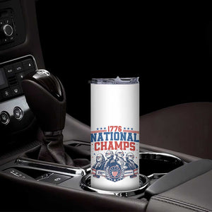 1776 National Champs Skinny Tumbler Funny Founding Fathers Sunglasses Patriotic 4th of July
