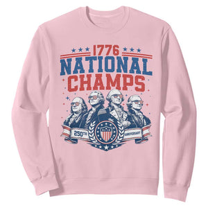 1776 National Champs Sweatshirt Funny Founding Fathers Sunglasses Patriotic 4th of July