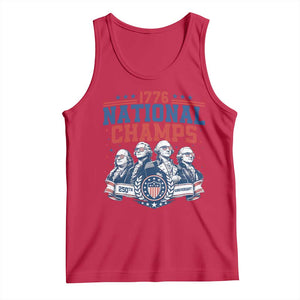 1776 National Champs Tank Top Funny Founding Fathers Sunglasses Patriotic 4th of July