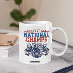 1776 National Champs Coffee Mug Funny Founding Fathers Sunglasses Patriotic 4th of July