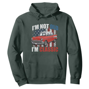 I'm Not Old I'm Classic Hoodie American Classic Collector Car US Flag