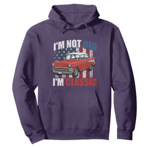 I'm Not Old I'm Classic Hoodie American Classic Collector Car US Flag