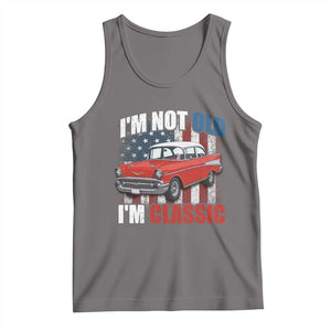 I'm Not Old I'm Classic Tank Top American Classic Collector Car US Flag