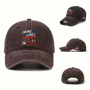 I'm Not Old I'm Classic Washed Cotton Baseball Cap American Classic Collector Car US Flag