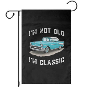 I'm Not Old I'm Classic Garden Flag Vintage 1957 Turquoise Classic Car