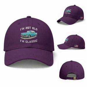 I'm Not Old I'm Classic Baseball Cap Vintage 1957 Turquoise Classic Car