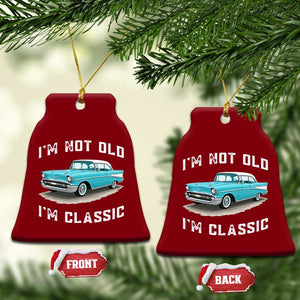I'm Not Old I'm Classic Ceramic Ornament Vintage 1957 Turquoise Classic Car