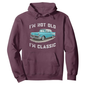 I'm Not Old I'm Classic Hoodie Vintage 1957 Turquoise Classic Car
