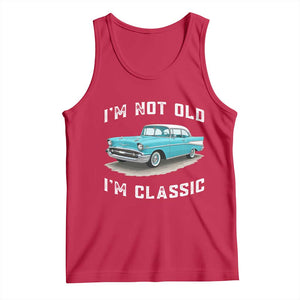 I'm Not Old I'm Classic Tank Top Vintage 1957 Turquoise Classic Car