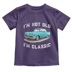 I'm Not Old I'm Classic Toddler T Shirt Vintage 1957 Turquoise Classic Car