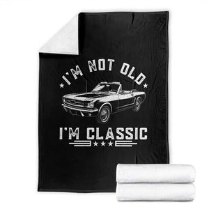 I'm Not Old I'm Classic Throw Blanket Vintage 1963 Classic Sports Car