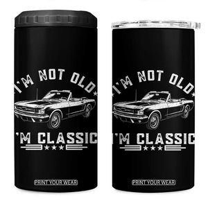 I'm Not Old I'm Classic 4 in 1 Can Cooler Tumbler Vintage 1963 Classic Sports Car