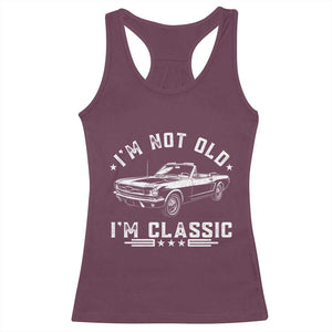 I'm Not Old I'm Classic Racerback Tank Top Vintage 1963 Classic Sports Car