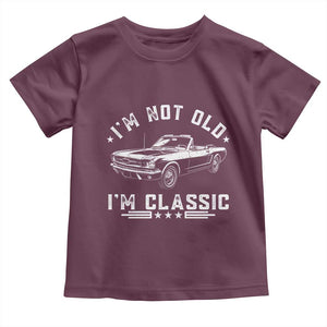 I'm Not Old I'm Classic Toddler T Shirt Vintage 1963 Classic Sports Car