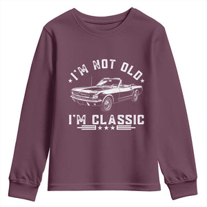 I'm Not Old I'm Classic Youth Sweatshirt Vintage 1963 Classic Sports Car