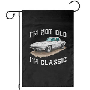 I'm Not Old I'm Classic Garden Flag Vintage 1963 Sports Car Retro Americana