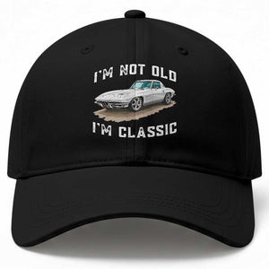 I'm Not Old I'm Classic Baseball Cap Vintage 1963 Sports Car Retro Americana